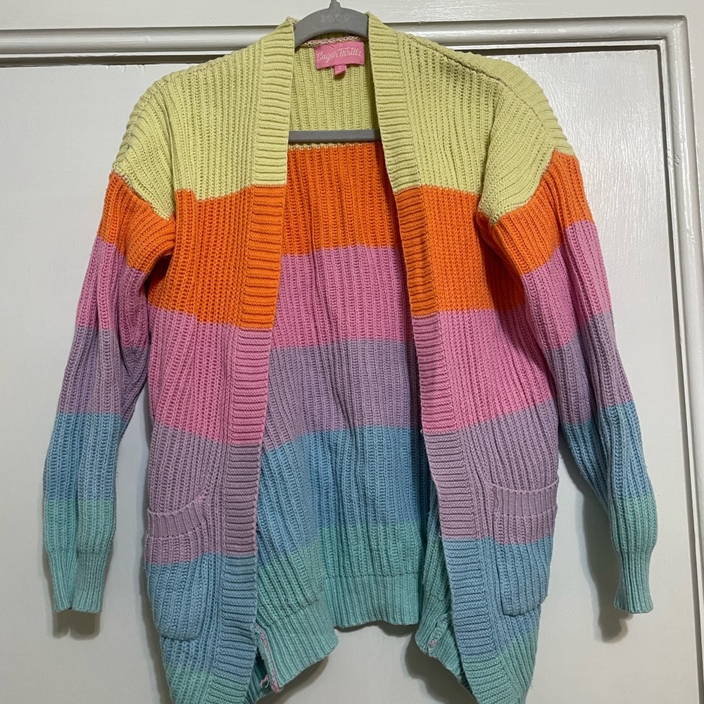 Sugar Thrillz Rainbow Cardigan